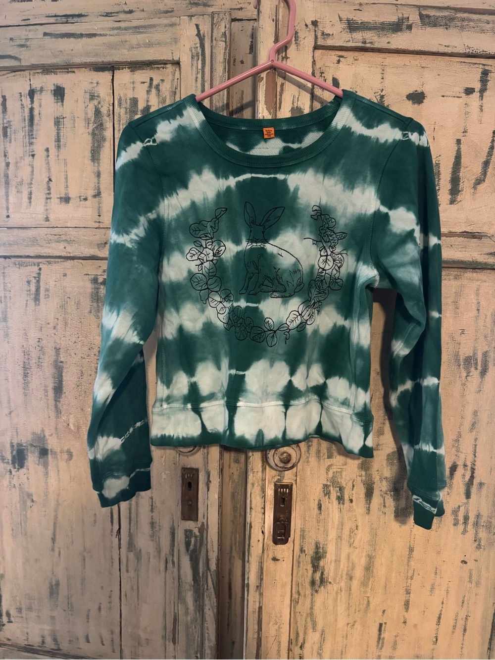 Coniglio Palm Beach Tie Dye Original Rabbit Shrunken Crew Neck